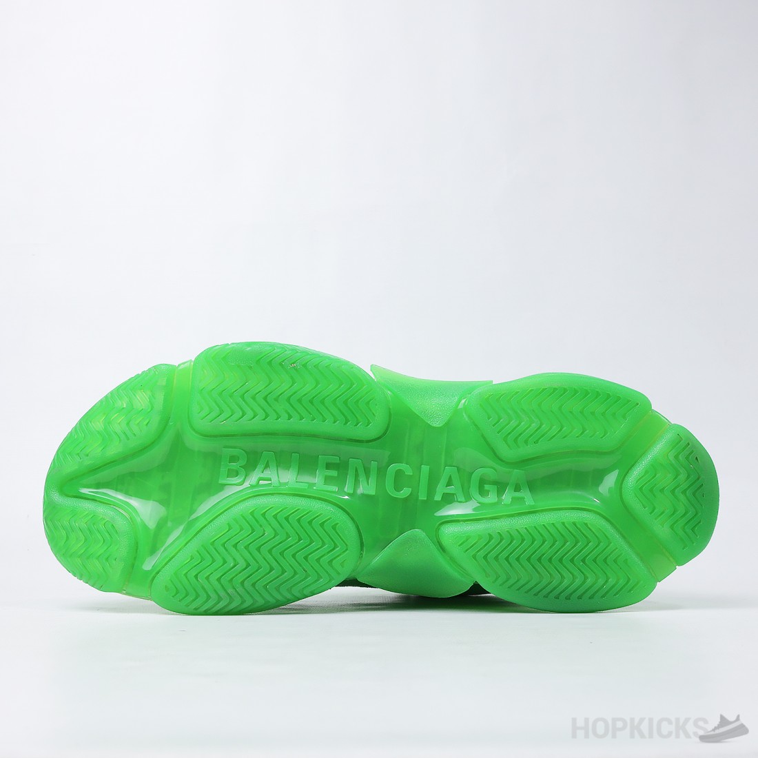 Neon green outlet clear sole